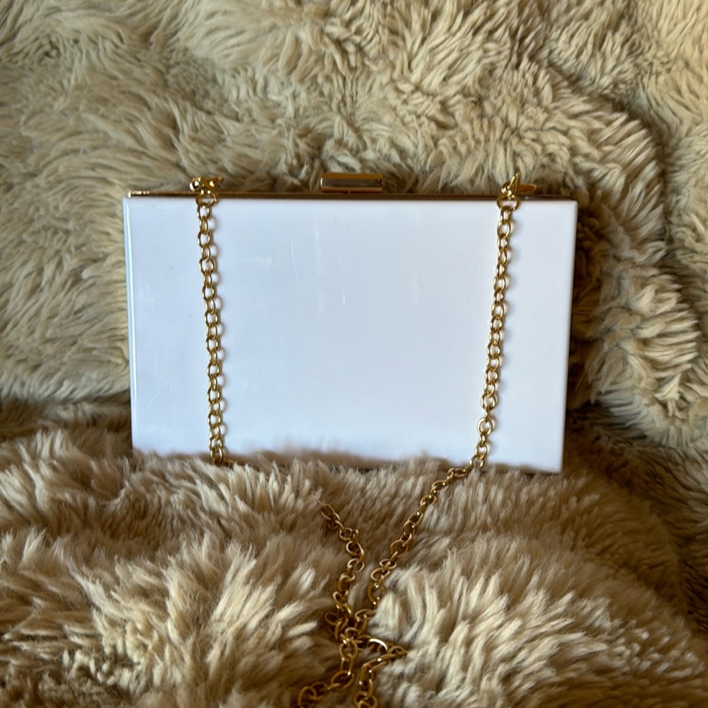 White clutch with chain original owner